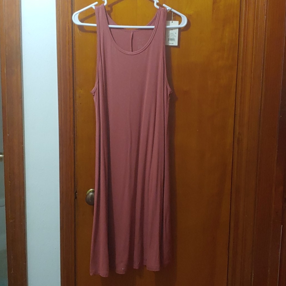 Sleeveless Round Neck Knit Tank Dress